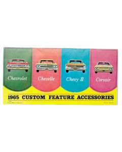 Chevelle or Malibu  Literature, Custom Feature Accessories, Color, 1965