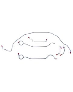 Chevelle Brake Line Set, Front, For Cars With Manual Drum Brakes, 1969-1972