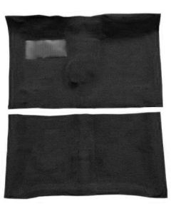 Chevelle Carpet Set, Molded, 80/20 Loop, 2-Door Coupe & Convertible, Black, For Cars Without 4-Speed Transmission, 1967
