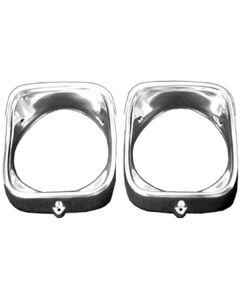 Chevelle Headlight Bezels, Inner & Outer, Left, 1968