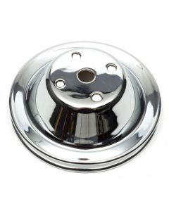 Chevelle or Malibu Water Pump Pulley, Small Block, Single Groove, Chrome, 1969-72