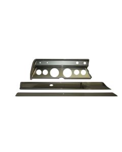 El Camino Instrument Cluster Panel, Aluminum Finish, With Pre-Cut Holes, 1966