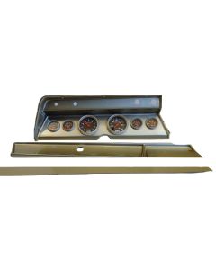 El Camino Instrument Cluster Panel, Aluminum Finish, With Sport Comp Gauges, 1967