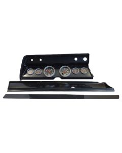 El Camino Instrument Cluster Panel, Carbon Fiber Finish, With Sport Comp Gauges, 1967