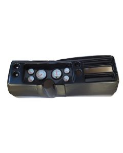 El Camino Instrument Cluster Panel, Carbon Fiber Finish, With Phantom Gauges, 1968