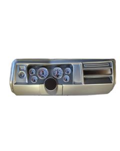 El Camino Instrument Cluster Panel, Aluminum Finish, With Ultra-Lite Gauges, 1969