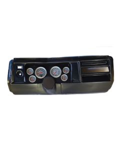 El Camino Instrument Cluster Panel, Carbon Fiber Finish, With Ultra-Lite Gauges, 1969