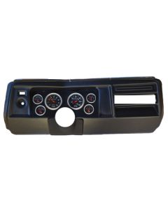 El Camino Instrument Cluster Panel, Black Finish, With Sport Comp Gauges, 1969