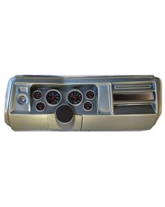 El Camino Instrument Cluster Panel, Aluminum Finish, With Sport Comp Gauges, 1969