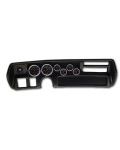El Camino - Instrument Cluster Panel, Super Sport (SS) Style, Black Finish, With Sport Comp Gauges, 1970-1972
