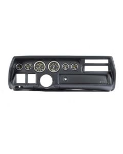 El Camino Instrument Cluster Panel, Sweep Style, Black Finish, With Phantom Gauges, 1970-1972