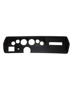 1970-1972 El Camino Instrument Cluster Panel, Sweep Style, Black Finish With Pre-Cut Holes, Non-SS