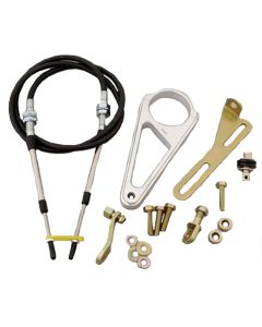 El Camino Shift Cable Linkage, Automatic Transmission, 2-1/4" Aftermarket Steering Column, 72" Long, Lokar, 1964-72