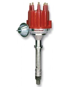 Chevelle & Malibu Ignitor II Electronic Distributor, With Male Terminal Red Cap, Flame-Thrower, PerTronix,V8, Billet Aluminum, 1964-83