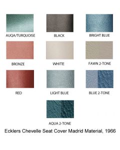 Chevelle Rear Seat Covers, Bench, Second Row Wagon, 1966