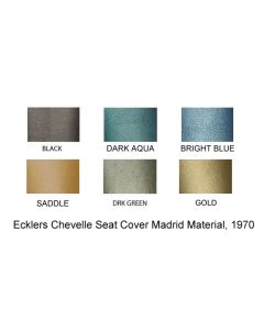 PUI Chevelle Rear Seat Covers, Bench, Second Row, Wagon, 1970