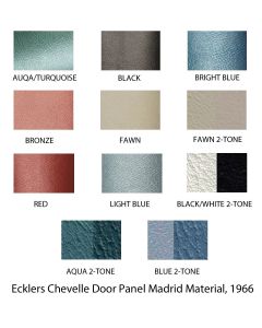 PUI Chevelle Door Panels, Rear, Standard, 4-Door Sedan And Wagon, 1966