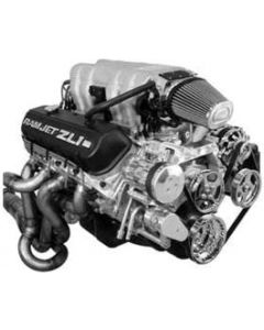 1964-1987 Chevelle Vintage Air Front Runner Serpentine System, Big Block, With Manual Steering, Black Hard Coat Pulleys & Brackets