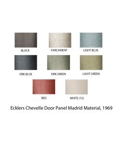 PUI Chevelle Door Panels, Rear, 2-Door Sedan, Unassembled, 1969