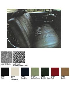 Legendary Auto Interiors Chevelle & Malibu Covers, Front Seats, Split Bench, Show Correct, 1969