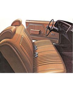Legendary Auto Interiors Chevelle & Malibu Covers, Front Seats, Split Bench, Show Correct, 1971