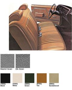 Legendary Auto Interiors Chevelle & Malibu Covers, Front Seats, Split Bench, Show Correct, 1972