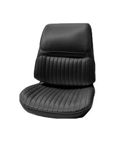 Legendary Auto Interiors Chevelle & Malibu Covers, Front Seats Buckets, With Buick Interior, Black, 1968
