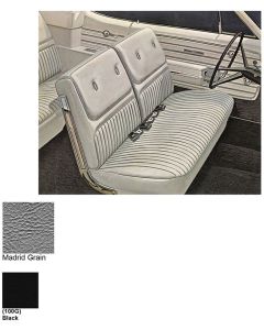 Legendary Auto Interiors Chevelle & Malibu Covers, Front Seats, Split Bench, Buick Relacement, Show Correct, Deluxe, Black, 1968