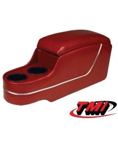 Chevelle Custom Deluxe Floor Console, With Drink Holders, One Color With Chrome Trim, 1969