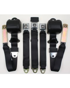 Malibu Seat Belts, Front, Bench Seat, Retractable, 3 Point,With Center Lap Belt, 1982-1983
