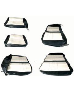Distinctive Industries Chevelle And Malibu, Seat Cover Set With Front Bench Seat, Coupe, Two Tone, Front & Rear, High Quality, 1964