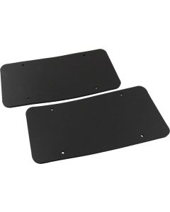 License Plate Pads, High Density Black Foam, Pair, All Years