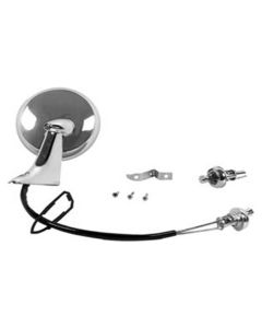 Chevelle And Malibu New Chrome Remote Mirror, Left, 1964-1967