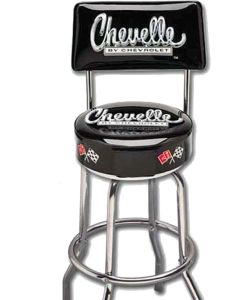 Chevelle Bar Stool, With Back, Chevelle By Chevrolet