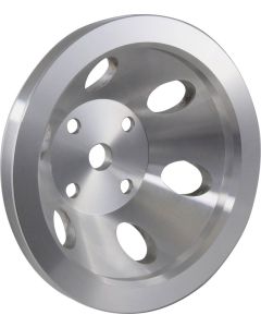 Chevy Small Block Aluminum Water Pump Pulley, Long Water Pump, 1 Groove