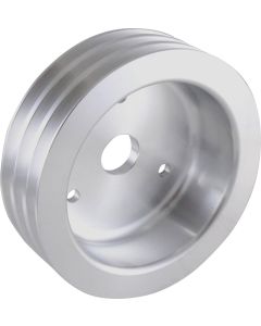 Chevy Small Block Aluminum Crankshaft Pulley, Small Water Pump, 3 Groove