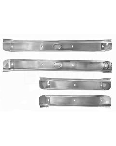 Chevelle And Malibu Door Sill Plates, 4 Door, Stainless Steel, 1968-1972