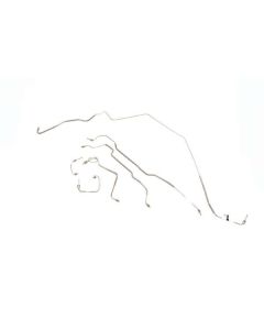 Chevelle Disc Brake Line Set, Front To Rear, Power, Steel 1973-1975