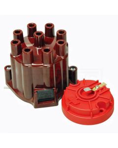 Chevelle And Malibu MSD Distributor Cap And Rotor Kit, Points-Style Socket Cap, V8, 1967-1974