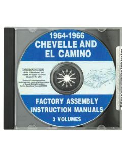 Chevelle Factory Assembly Manual, PDF CD-ROM, 1964-1966