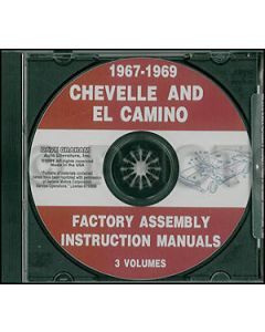 Chevelle Factory Assembly Manual, PDF CD-ROM, 1967-1969