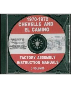 1970-1972 Chevelle Factory Assembly Manual, Pdf CD-ROM
