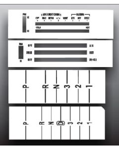Chevrolet® Chevelle Malibu White Face Heater Control Overlay HVAC, 1970..1972