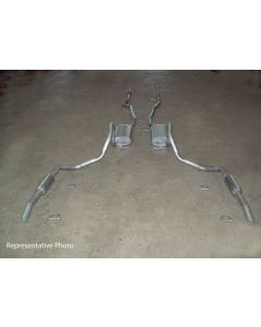 Chevelle - Dual Exhaust System, Small Block  With Resonators, Except Station Wagon, 1965