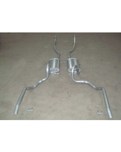Chevelle - Dual Exhaust System, Small Block, Except Station Wagon, 1970-1972