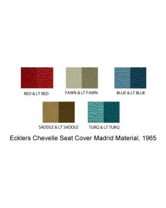 Chevelle-Distinctive Industries Seat Covers, Coupe, Bench Front & Rear, Two-Tone, 1965