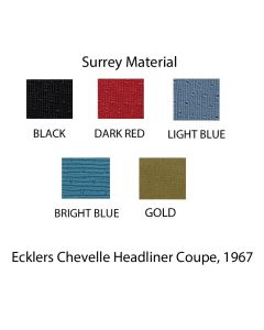 Chevelle  Headliner, Standard Kit, 2-Door Coupe, 1967


