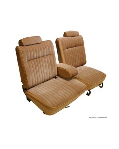 Malibu Seat Cover, Front Split Bench 55/45 With Center Arm Rest, Head Rests, Vinyl, 1981-1983







