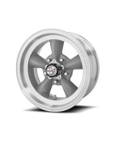 American Racing Torq-Thrust D Gray Wheel W/ Machine Lip, 15X4.5