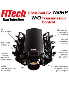 Ultimate LS Fuel Injection Kit for LS1/LS2/LS6 - 750HP w/o Trans. Control | FiTech - 70003